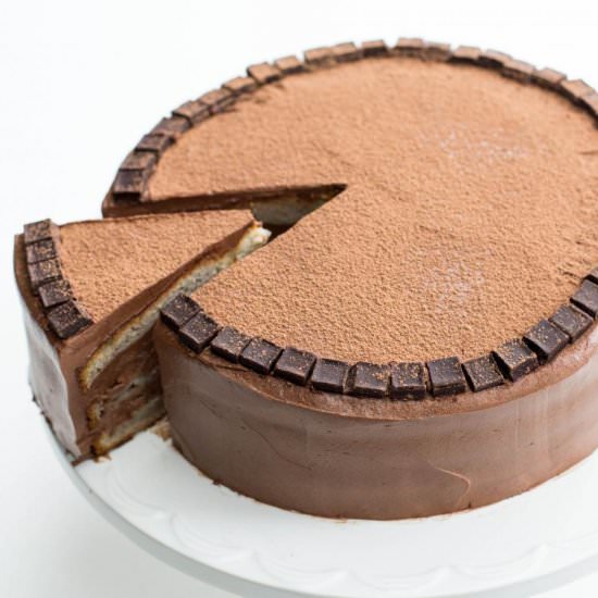 Chocolate Nutella Banana Cake