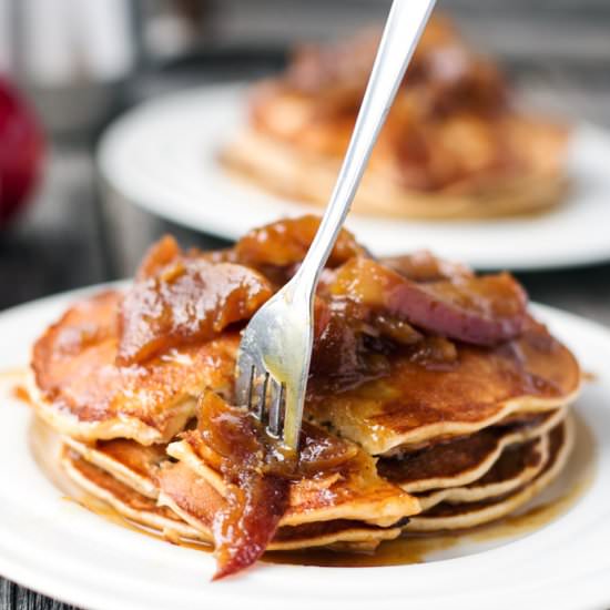 Caramel Apple Pancakes