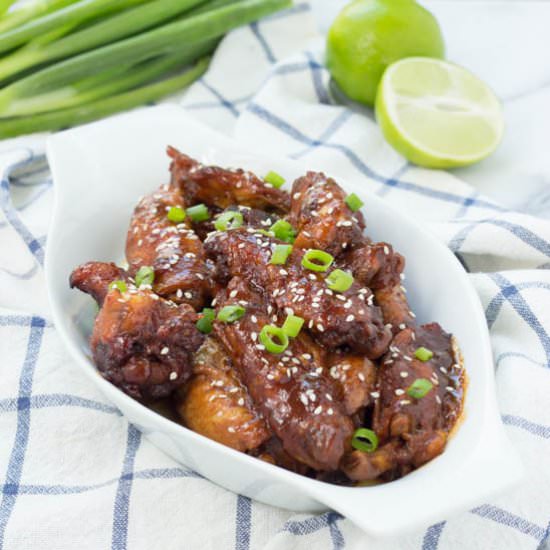 Slow Cooker Soy Lime Chicken Wings