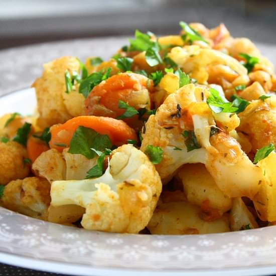 Chickpea and Vegetable Skillet