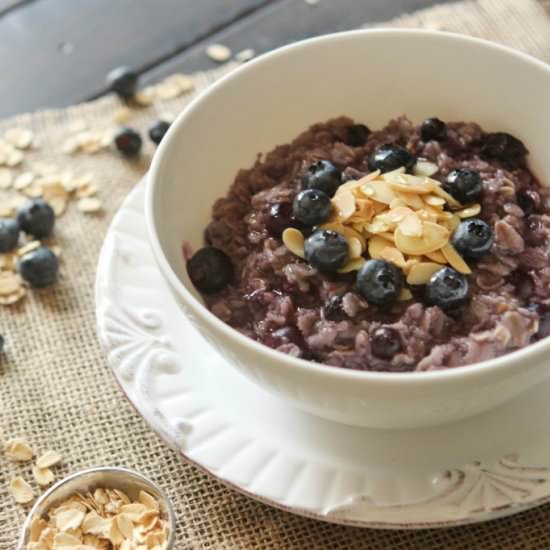 Blueberry Pie Oatmeal
