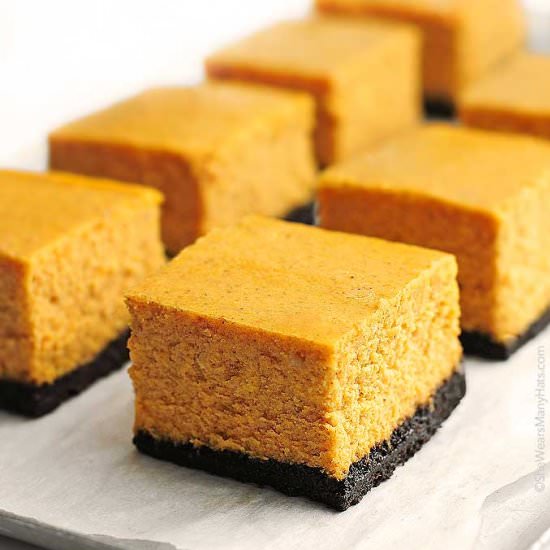 Pumpkin Cheesecake Bars