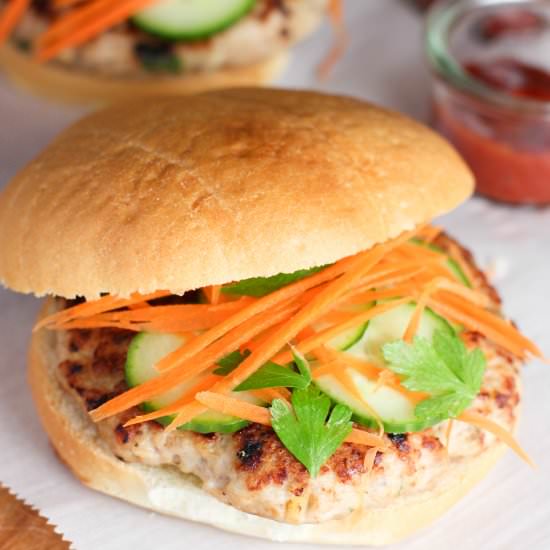 Thai Chicken Burgers