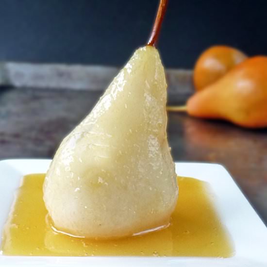 Vanilla Poached Pears