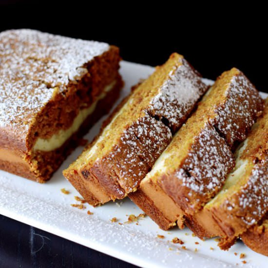 Cream Cheese Filled Pumpkin Bread