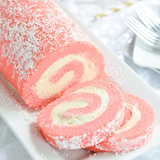 Pink Velvet Swiss Roll