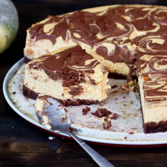 Chocolate Pumpkin Cheesecake