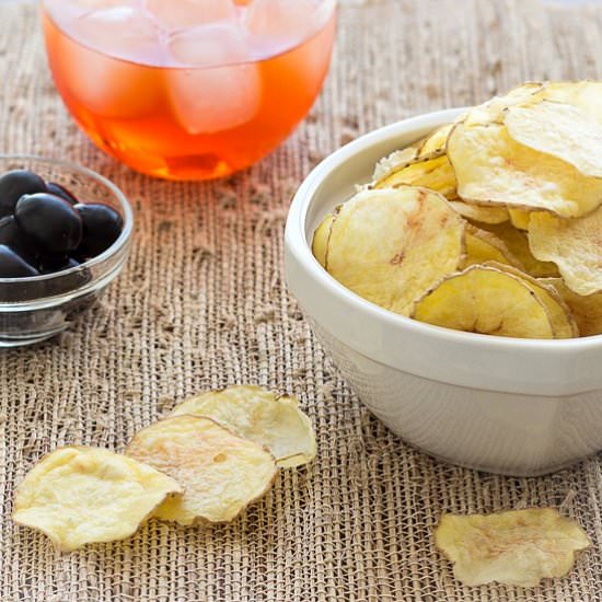 Homemade potato chips