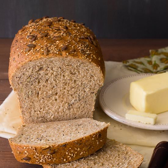 Mixed Seeds Whole Wheat Bread