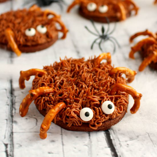 Chocolate Sugar Cookie Spiders