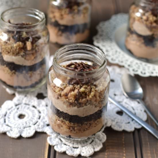 No-bake Chocolate Cheesecakes