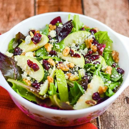 Apple Walnut Cranberry Salad