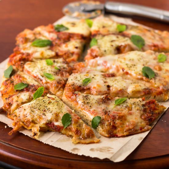100% Whole Wheat Margherita Pizza
