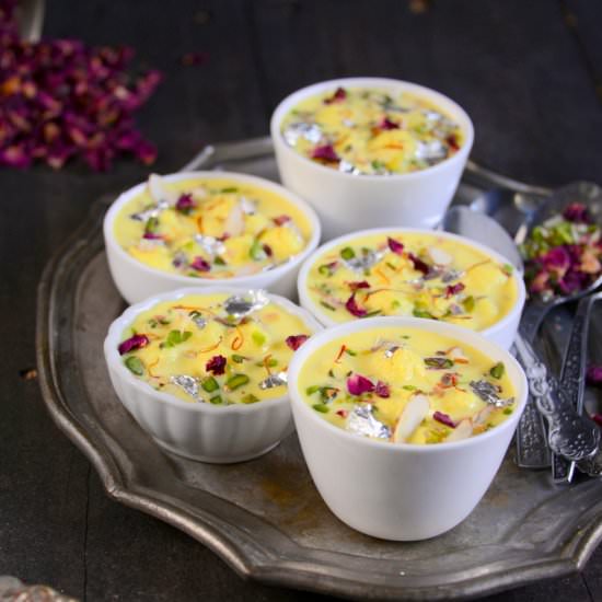 Angoori rasmalai