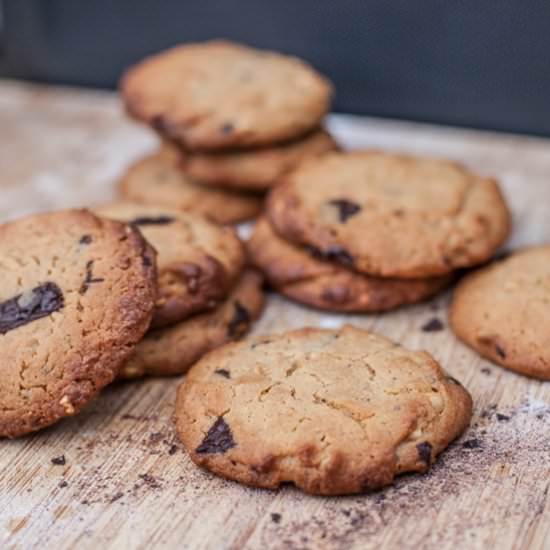 Peanut Butter Choc Chip Cookies
