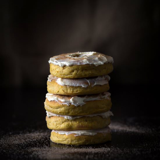 Pumpkin Maple Donuts