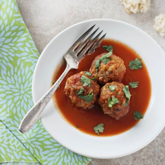 Crockpot tex-mex meatballs