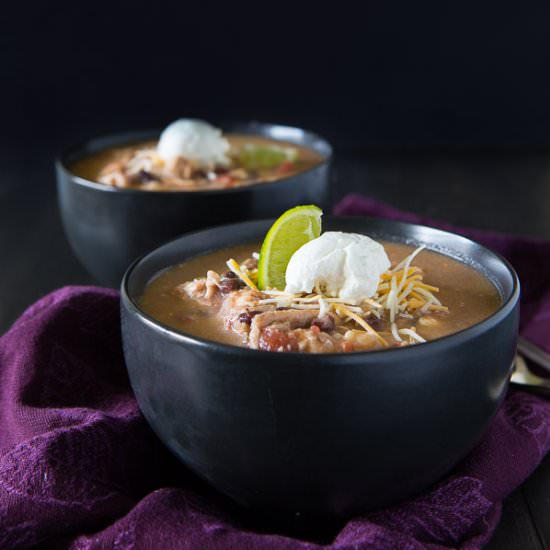 Chicken enchilada soup