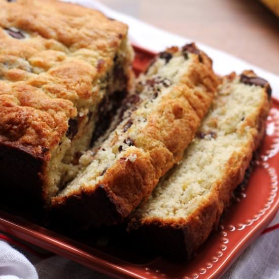 Bourbon chocolate chip banana bread