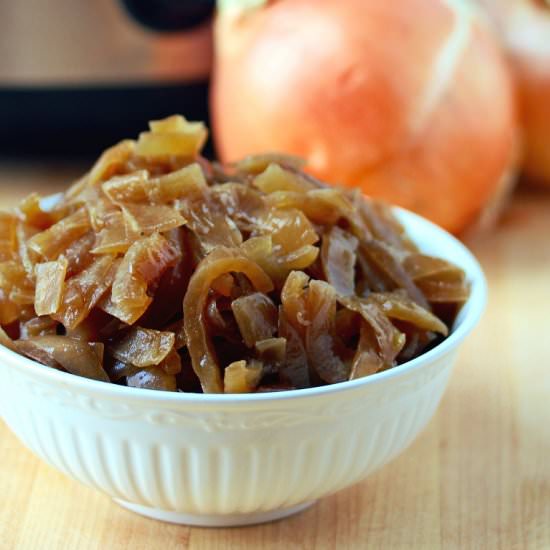 Slow Cooker Caramelized Onions