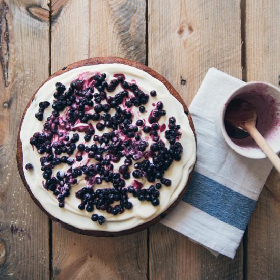 Blueberry, Lemon & Almond Cake