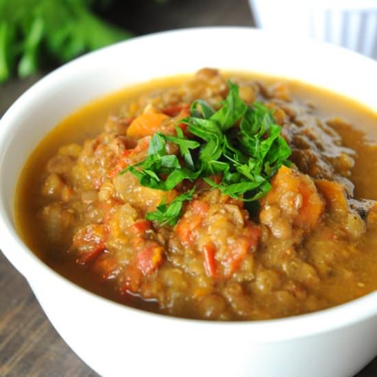 Lentil Soup with Cumin & Coriander