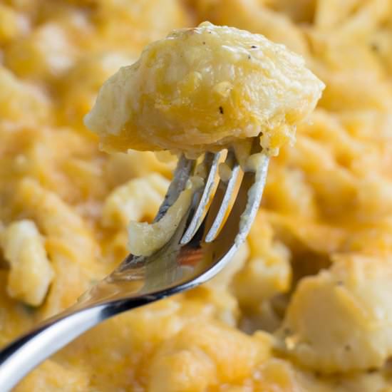 Extra Cheesy Pumpkin Mac Cheese
