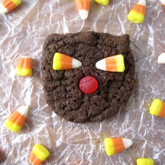 Whole Wheat Black Cat Cookies