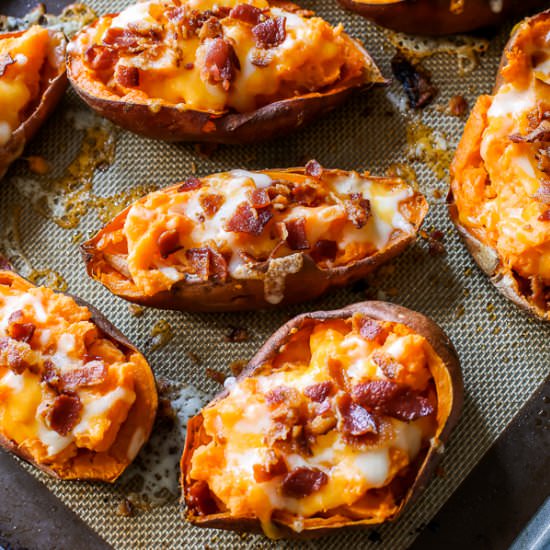 Loaded Sweet Potato Skins