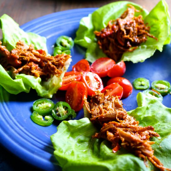 Pulled Pork Lettuce Wraps