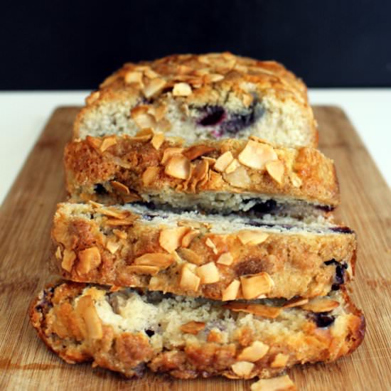 Pear Coconut and Blueberry Loaf