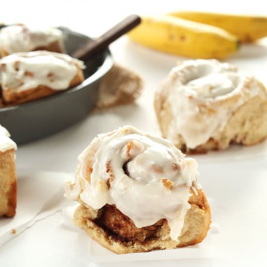 1 Bowl Banana Bread Cinnamon Rolls!