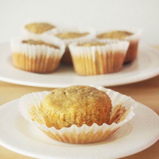 Banana Pecan Madeleines