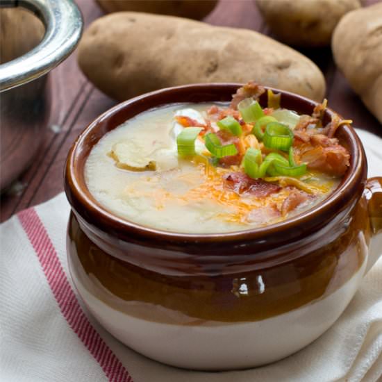 Quick Loaded Potato Soup