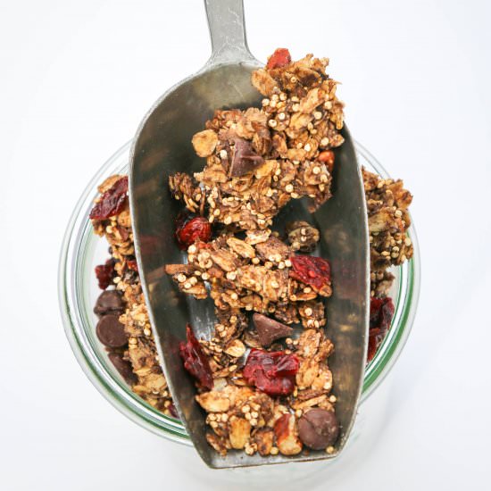 Chocolate Maple Granola With Quinoa