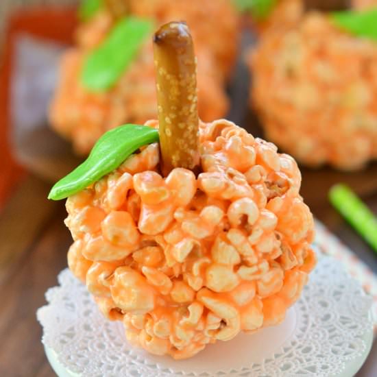 Pumpkin Popcorn Balls