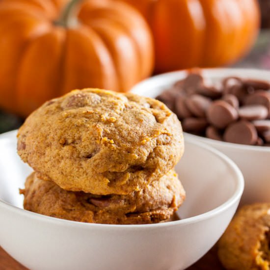 Pumpkin chocolate chip cookies