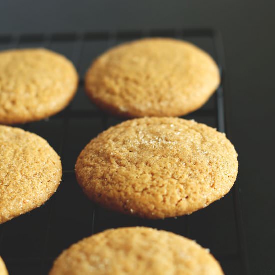 Vegan Pumpkin Sugar Cookies
