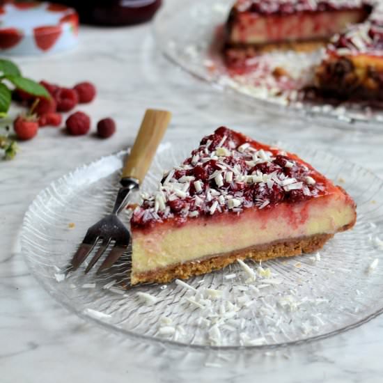 White Chocolate Berry Cheesecake