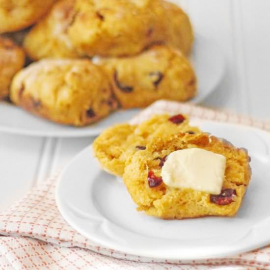 Sweet Potato Cranberry Biscuits