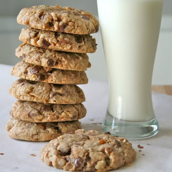 Coconut Pecan Oatmeal Cookies