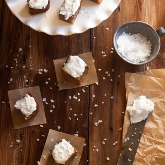 Sweet Potato Bars w Salted Vanilla