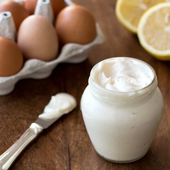 Homemade mayonnaise