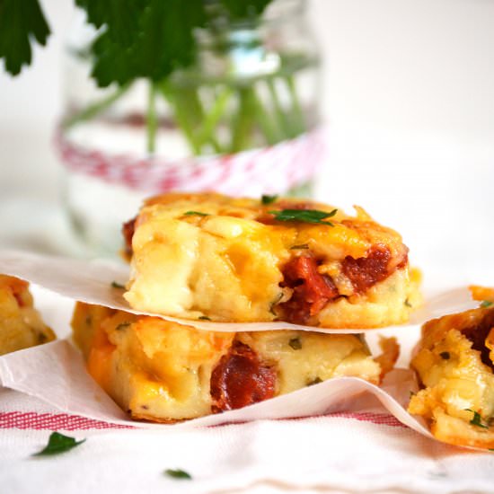 Cheesy Pepperoni Squares