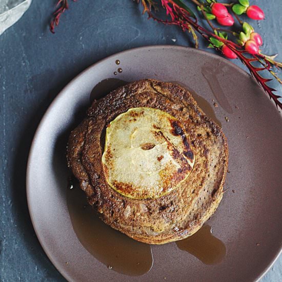 Spiced Pumpkin Buckwheat Pancakes