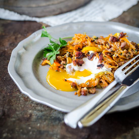 Healthy Sweet Potato Chorizo Hash