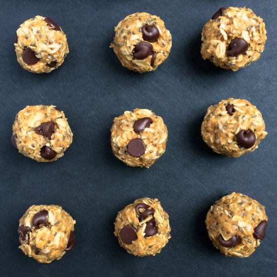 Chocolate Chia Coconut Energy Bites