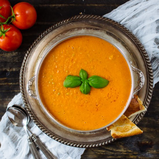 Roasted Tomato and Garli Soup