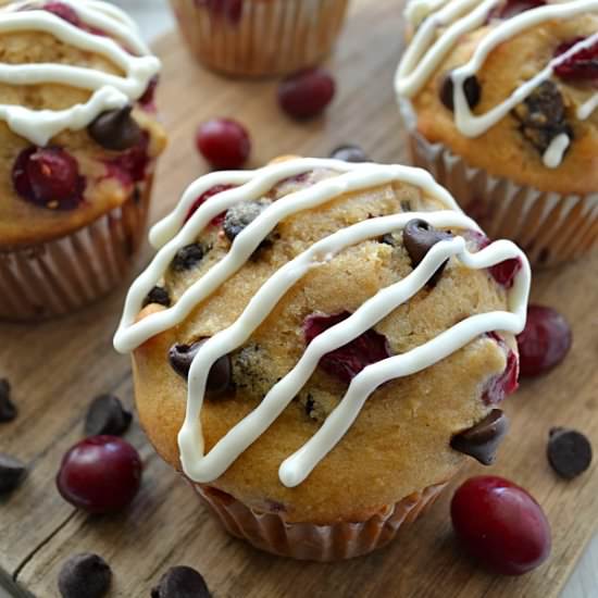 Cranberry Chocolate Chip Muffins