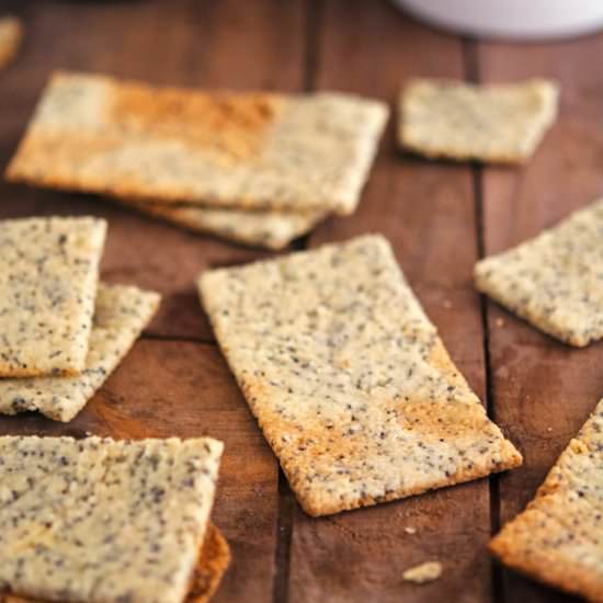 Almond-Poppy Crackers